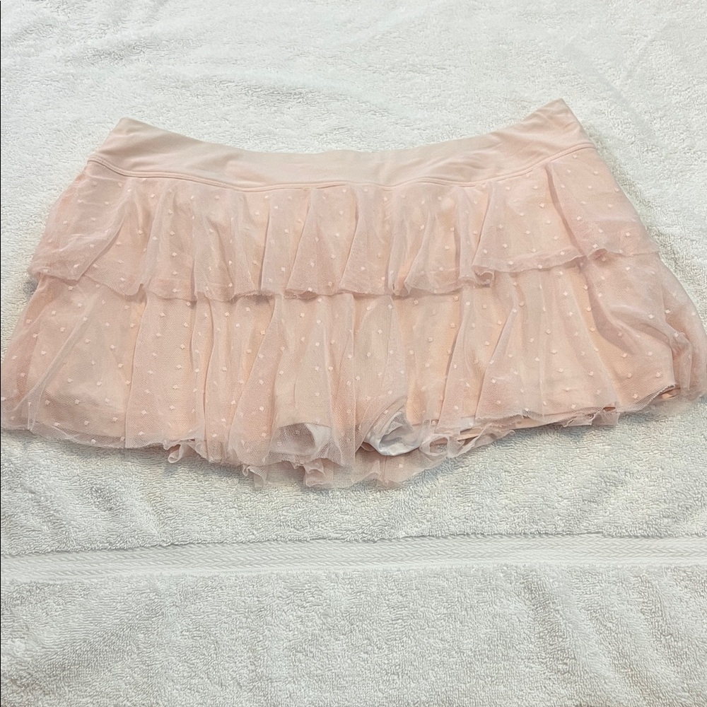 Bobbe pale pink tule tennis skirt